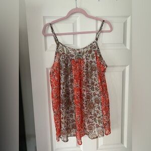 [Torrid] Paisley Tank size 0